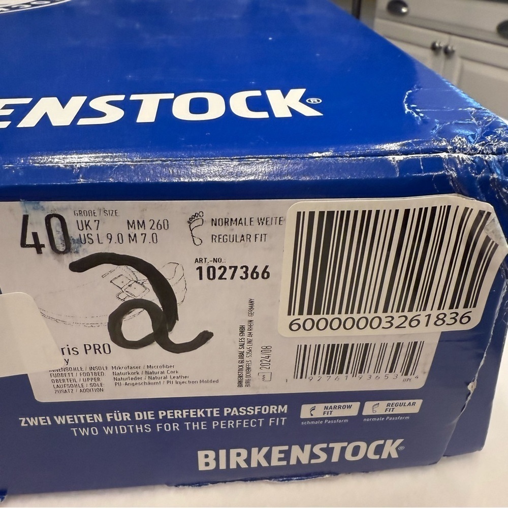 Birkenstock Caris Pro Unisex Clogs Shoes Navy Blue US Sz Wms 9 Men’s 7 EU 40 NIB - Picture 9 of 9